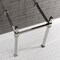 Kingston Brass VPB3322SQ6 22-Inch Stainless Steel Console Sink Legs, Polished Nickel VPB3322SQ6 - alternate 3